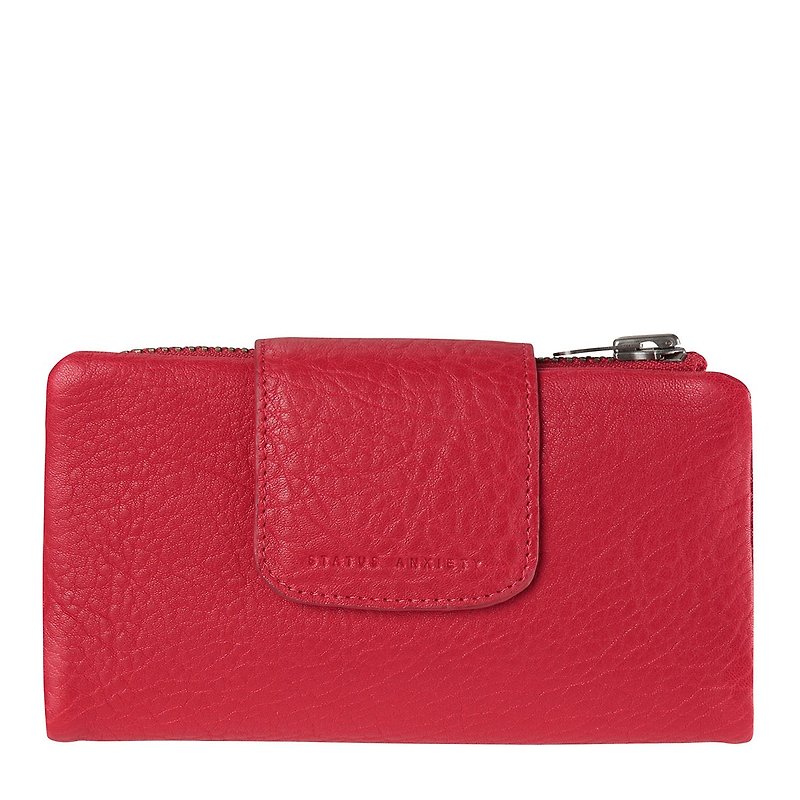 THE FALLEN Long Clip _Red / Red - Clutch Bags - Genuine Leather Red