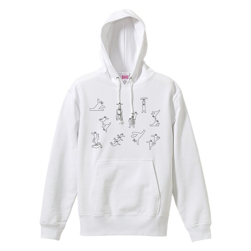 Bear gymnastics # 1 sweatshirt hoodie - Unisex Hoodies & T-Shirts - Cotton & Hemp White
