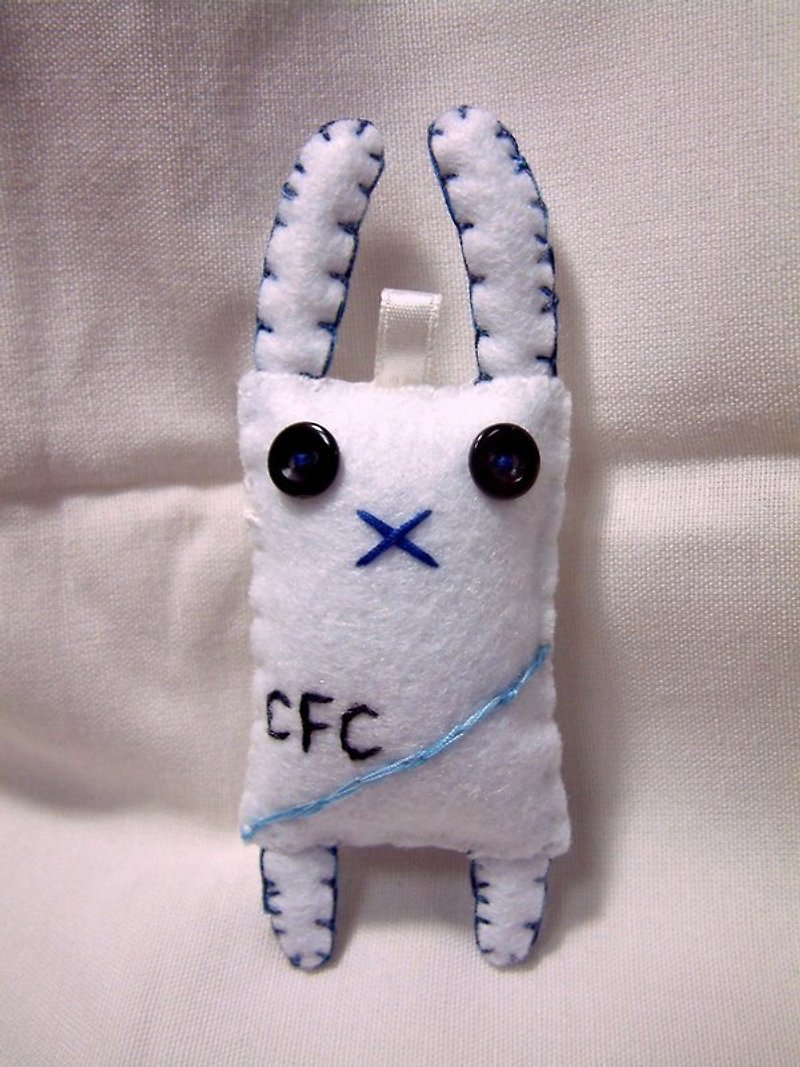 【足球兔】英超-切爾西足球俱樂部(12/13賽季客場版) - 吊飾 - 其他材質 白色