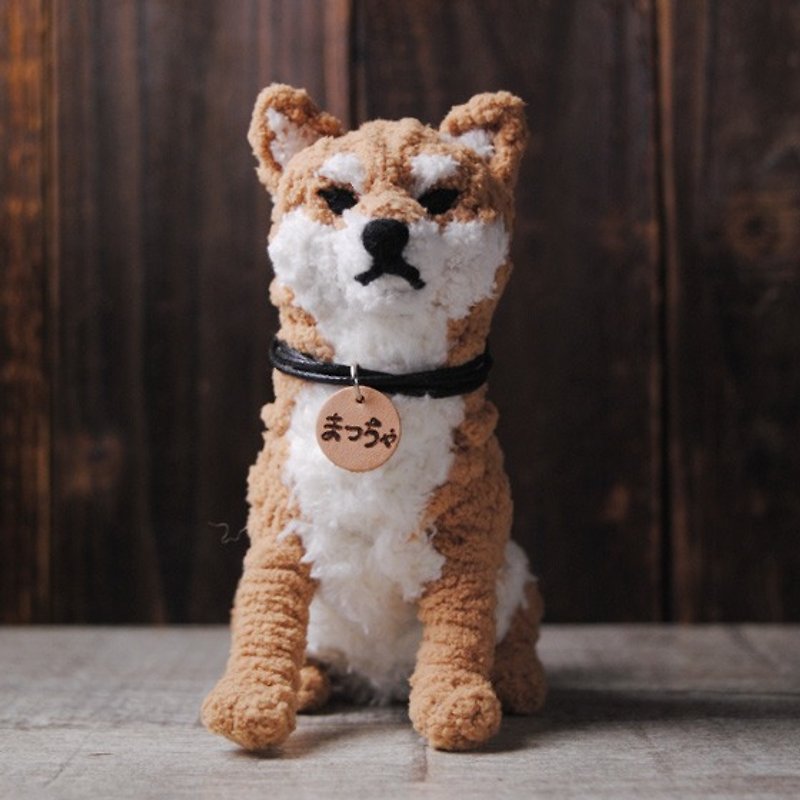 Pets avatar 13 ~ 15cm [feiwa Fei handmade baby doll pet Shiba Inu] Realism (Welcome to order your dog) - Stuffed Dolls & Figurines - Other Materials Khaki