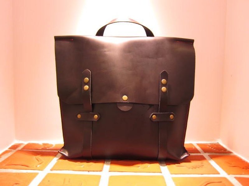 { Folding } 手提 <-> 斜背包 - Messenger Bags & Sling Bags - Genuine Leather Multicolor