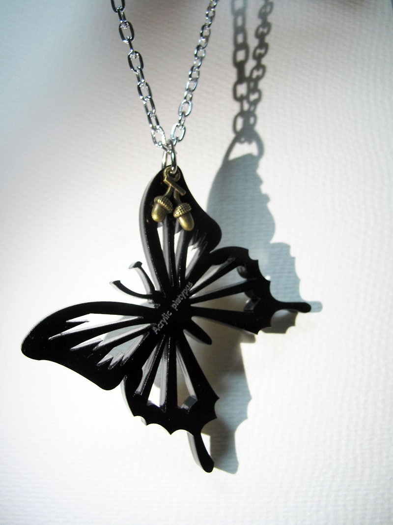 Lectra Duck▲Beautiful Butterfly▲Necklace/Key Ring - Necklaces - Acrylic Multicolor