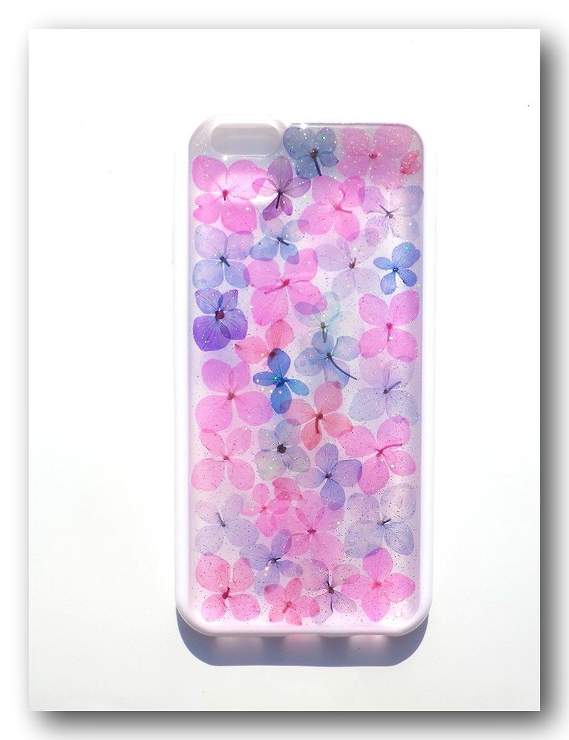 アップルのiPhone 6、ロマンチックなピンクのパート2のためのAnnysワークショップ手作り押し花電話ケース - スマホケース - プラスチック ピンク