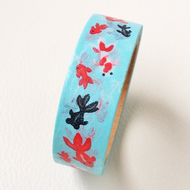 Japan amifa and paper tape [Goldfish (32413)] - มาสกิ้งเทป - กระดาษ สีน้ำเงิน