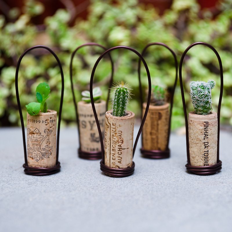 Hand-made aluminum cork planting - basket section - ตกแต่งต้นไม้ - แก้ว สีเขียว