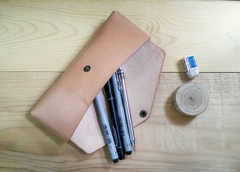 // // Graduation gift stationery pencil box control - primary - Pencil Cases - Genuine Leather Orange