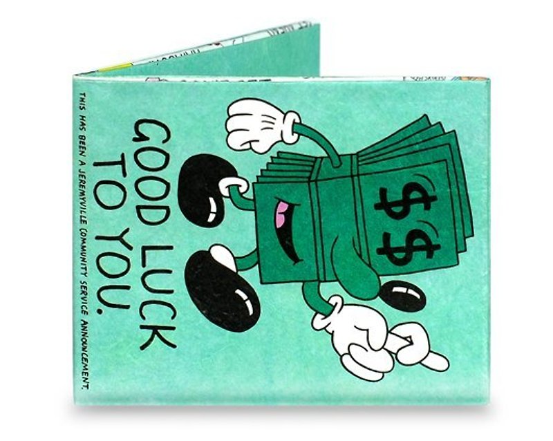 Mighty Wallet® paper wallet _ Good Luck to You - Wallets - Other Materials Green