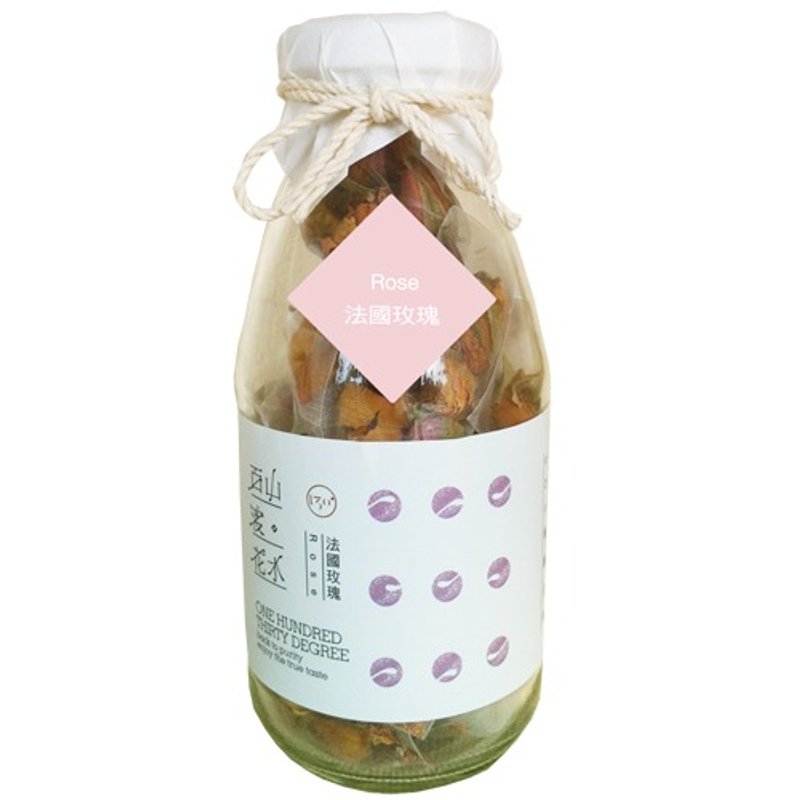 百山渡-法國玫瑰 (三角立體茶包10入) Rose - 茶葉/茶包/水果茶 - 植物．花 白色