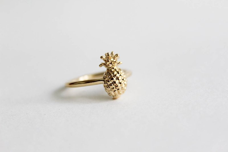 鳳梨戒指 - 戒指 - 其他材質 金色