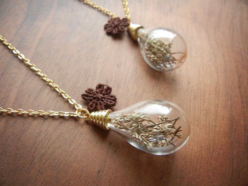 * Coucoubird * Susu glass ball - Gold - Necklaces - Glass Brown
