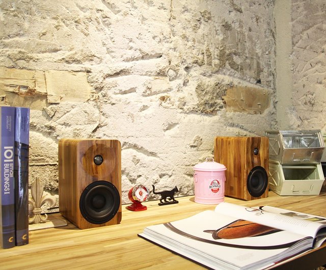 瞬間木們-Minfort-MIN16手作り木材Bluetoothワイヤレススピーカー