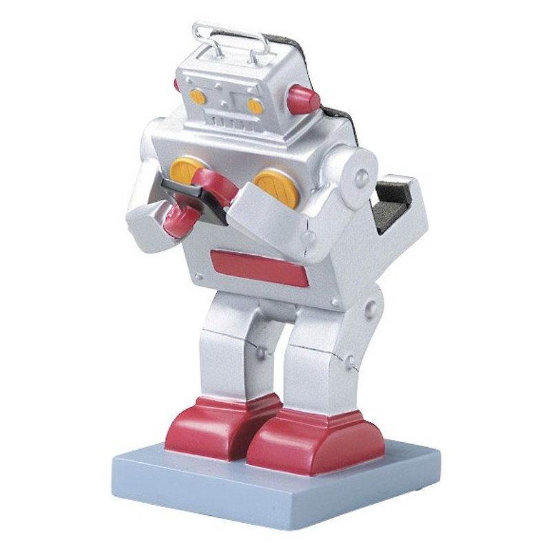 SUSS- Japanese high texture super cute Desktop phone holder / mobile phone holder (silver robot models) - Recommended birthday gift / cash free transport - Phone Stands & Dust Plugs - Other Materials Gray