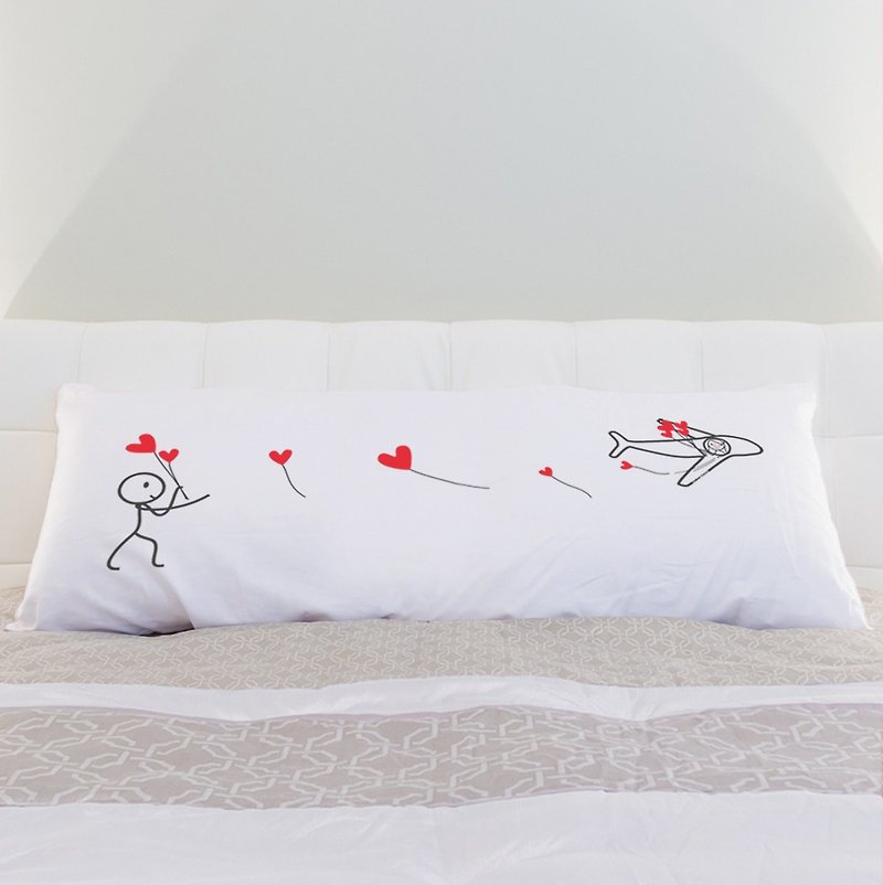 AEROPLANE  Body Pillowcase - Pillows & Cushions - Cotton & Hemp White