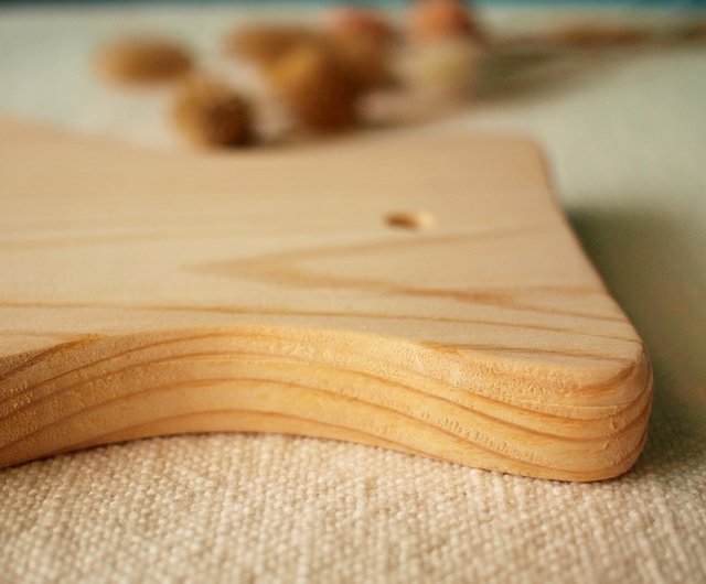 Handmade Fish Shaped Wooden Cutting Board with Handle