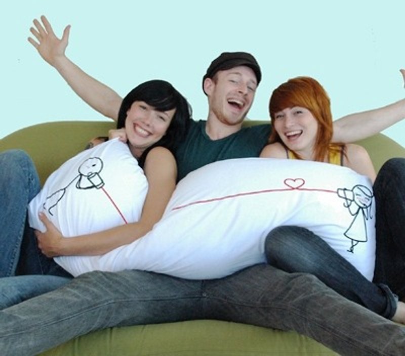 "Canphone - Say I Love You" Boy Meets Girl body pillowcase by Human Touch - Pillows & Cushions - Other Materials 