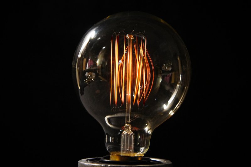 Edison-industry industrial wind Edison bulb dream bubble retro styling fireworks - โคมไฟ - วัสดุอื่นๆ สีเหลือง