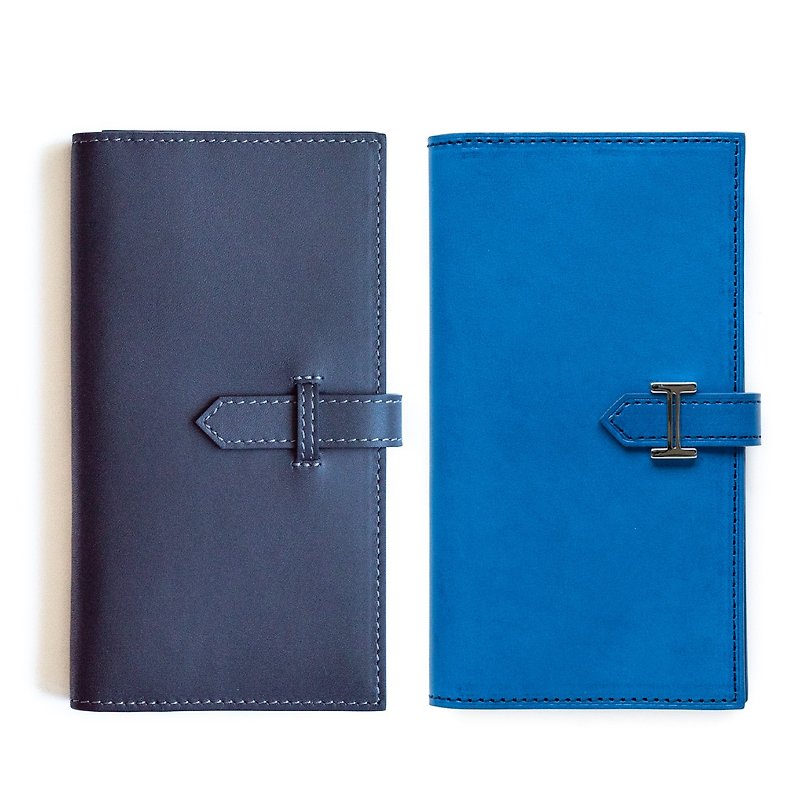 17.5 Pocket short 14-card long clip can be pressed, optional color - Wallets - Genuine Leather Multicolor