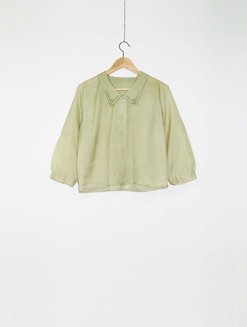 Wahr_ Green Apple seventh Tops - Women's Tops - Other Materials 