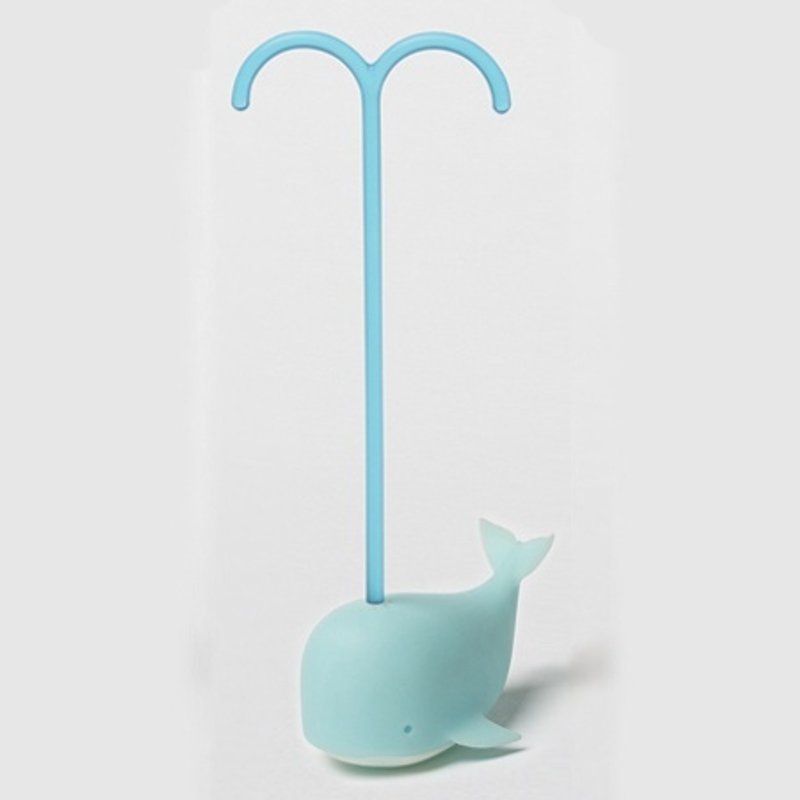 Whale tea maker - sky blue - ถ้วย - ซิลิคอน สีน้ำเงิน