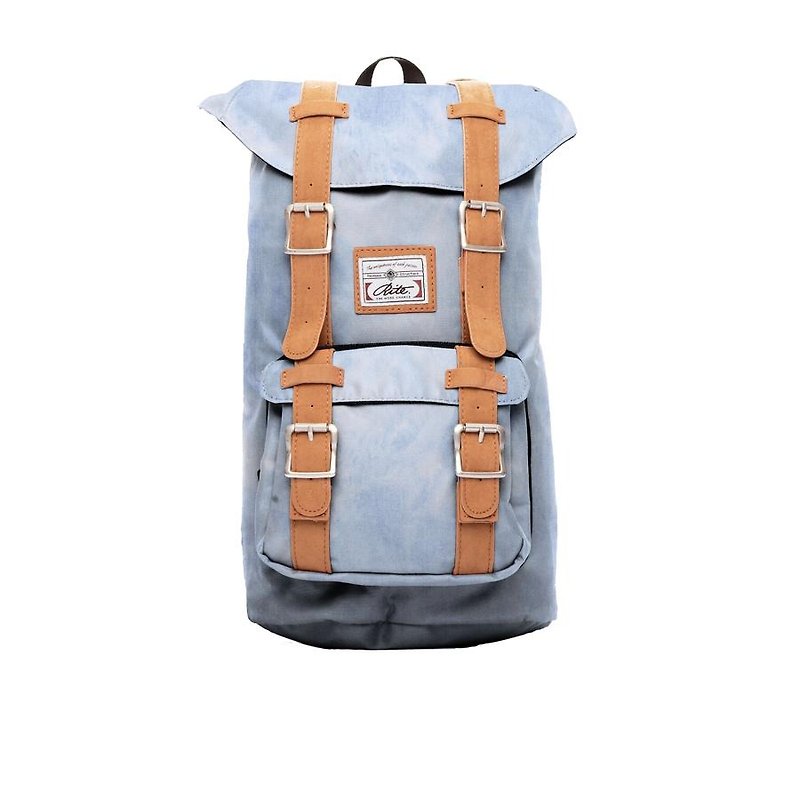RITE | Travellers' package - washing light cowboy | after the original removable backpack - กระเป๋าแมสเซนเจอร์ - วัสดุกันนำ้ สีน้ำเงิน