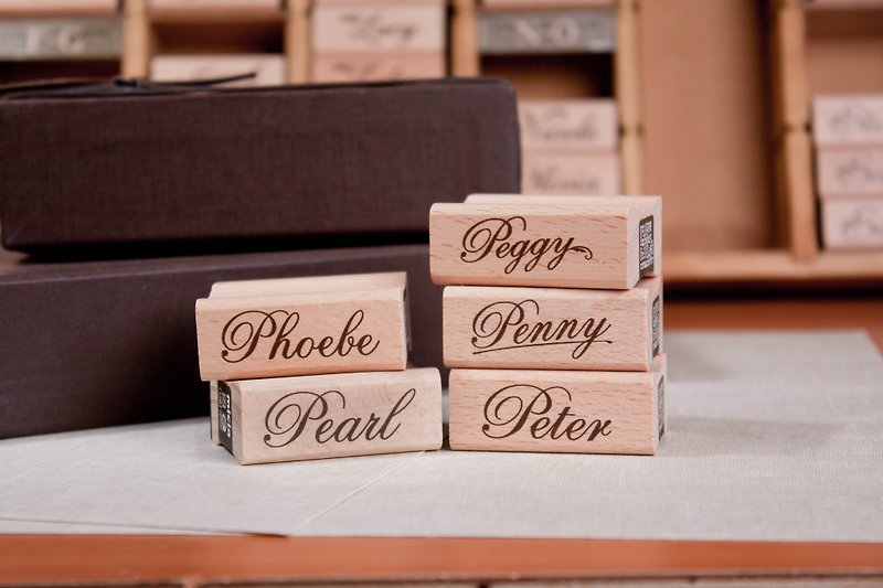 According to your name English name stamp-P - Stamps & Stamp Pads - Wood 