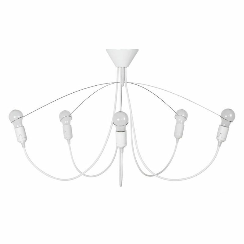 Heavy Guy Chandelier chandelier - โคมไฟ - พลาสติก ขาว