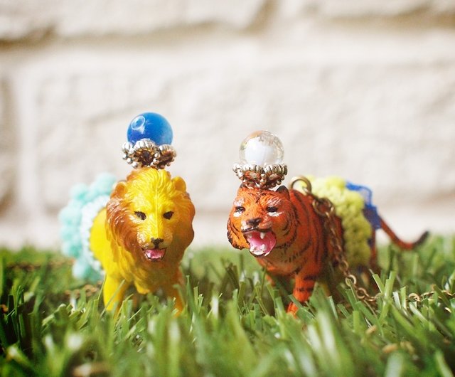 動物園|ライオンキーホルダー/チャーム/オーナメント - ショップ 月