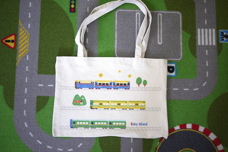 Train canvas bag - Messenger Bags & Sling Bags - Other Materials Multicolor