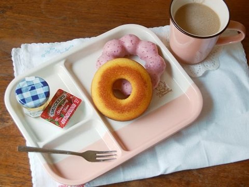 日本伊澤錦織りフランス風のシールパターンセラミックプレートピンク支配しました - 小皿 - その他の素材 ピンク