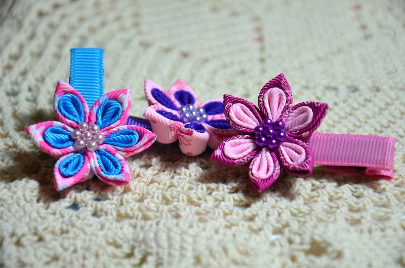 【渘Ma Handmade Small Objects】Hand-stitched flower series-double-layer small flower - ผ้ากันเปื้อน - วัสดุอื่นๆ 