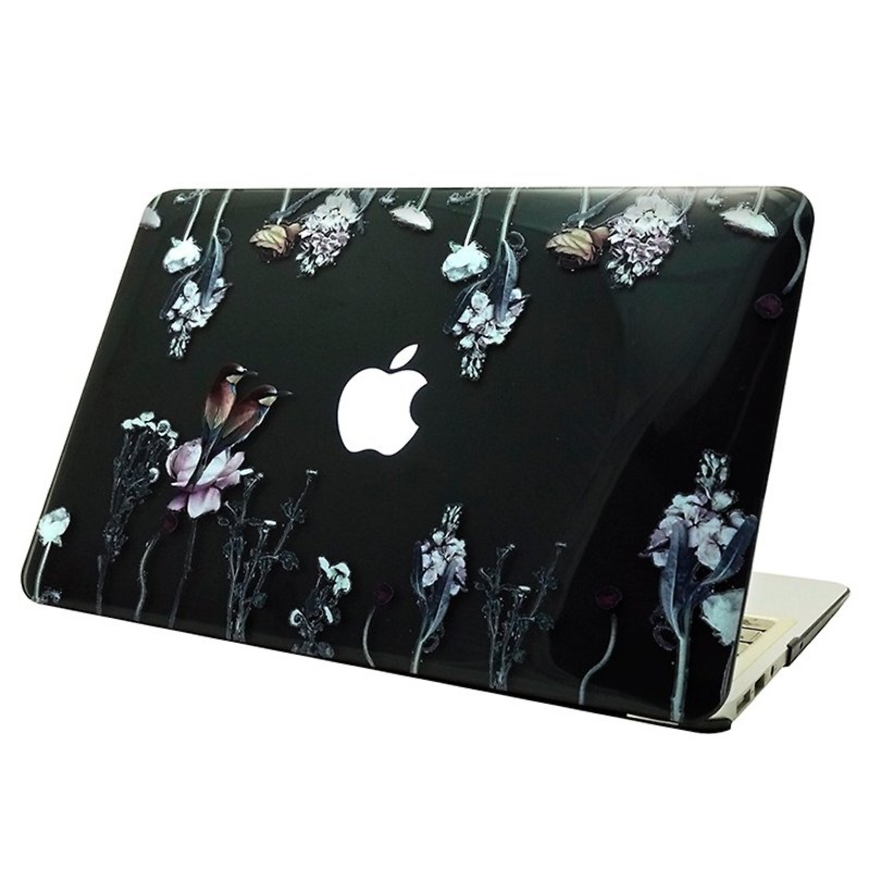 Hand-painted love series - love is free - Ying Xuan "Macbook Pro 15-inch special" crystal shell - เคสแท็บเล็ต - พลาสติก สีดำ