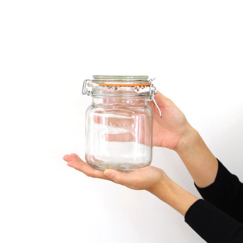 英国Kilner正方形缶1L - 収納用品 - ガラス 
