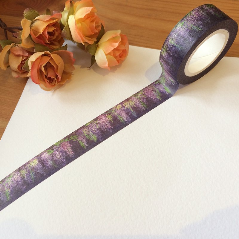 Purplevine Washi Tapes / masking-tape 10*15 - มาสกิ้งเทป - กระดาษ สีม่วง