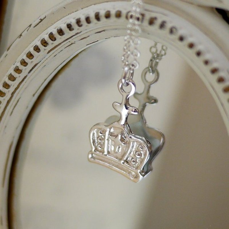 [Gold jewelry] * Charlene ‧ medieval crown - Copper / Silver - สร้อยคอ - โลหะ 