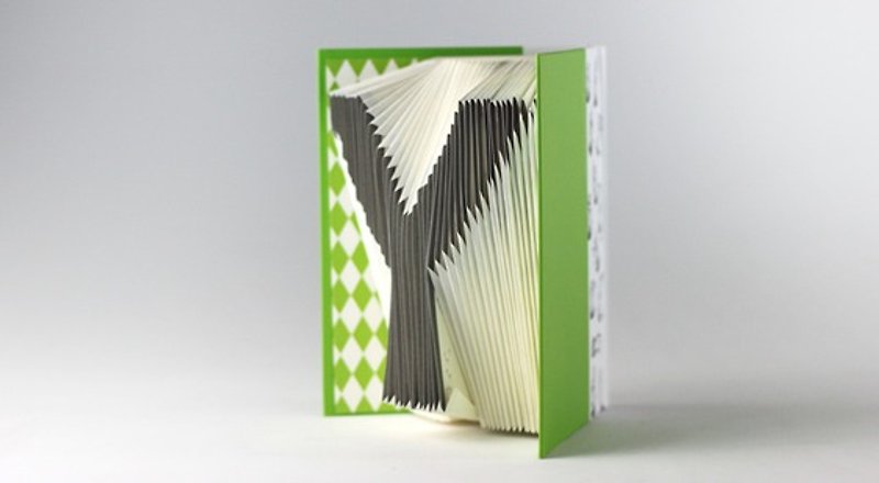 字母摺紙筆記本─翠綠 - 筆記簿/手帳 - 紙 綠色