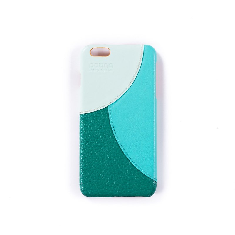 Patina｜iPhone leather back - Phone Cases - Genuine Leather Multicolor