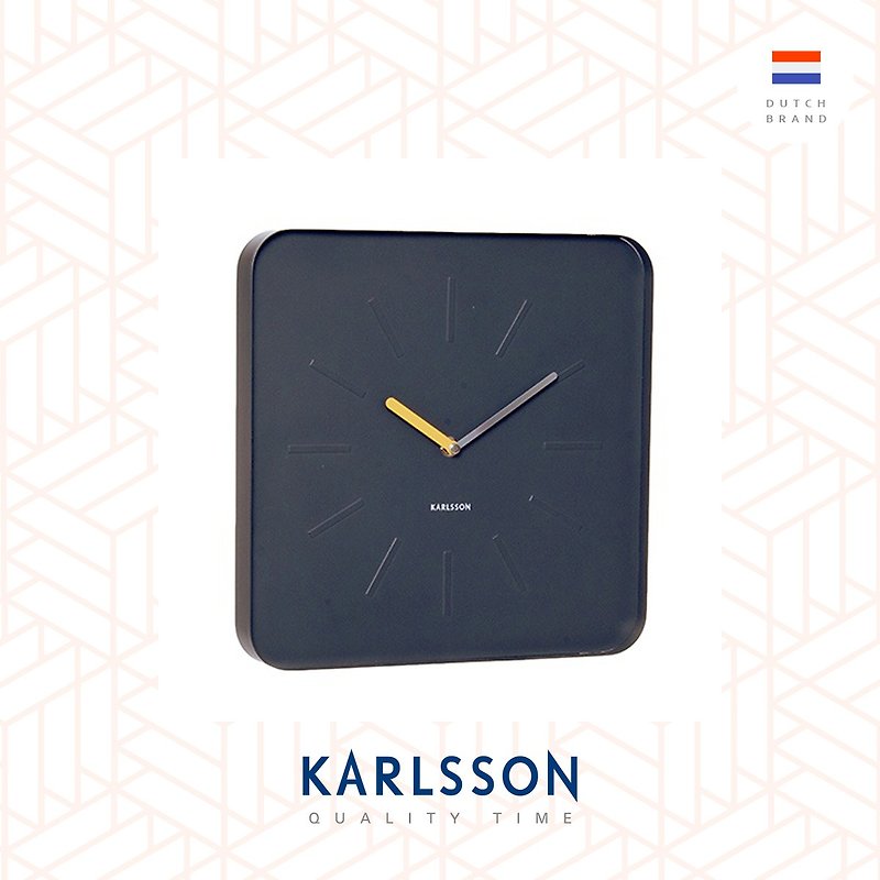 Karlsson, Table & Wall clock Cube Grey - นาฬิกา - โลหะ สีเทา