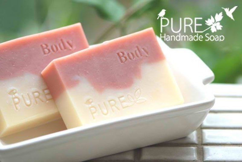 Pure純粹手工皂-粉紅草莓手工皂 - น้ำหอม - พืช/ดอกไม้ สึชมพู