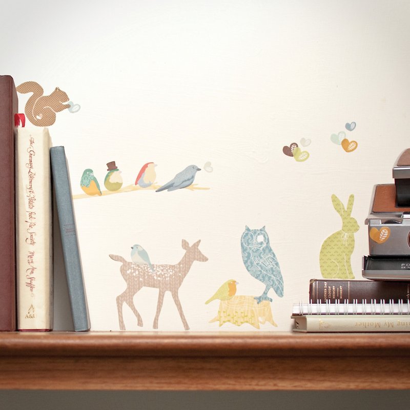 Forest family mini- natural wind < love mae Australia nontoxic patent wall stickers > - Wall Décor - Other Materials Brown