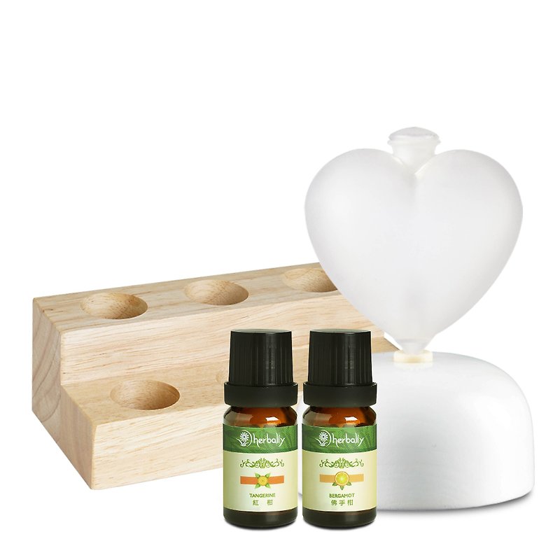 【Herbally herbal】 WISH wish matte diffuser (white + essential oil 10mlx2) - Fragrances - Glass Brown