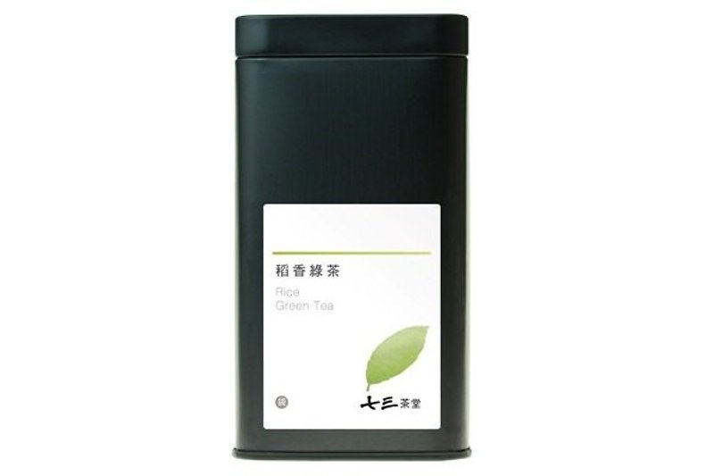 【七三茶堂】稻香綠茶/茶包/大鐵罐-14入 - 茶葉/茶包 - 其他金屬 
