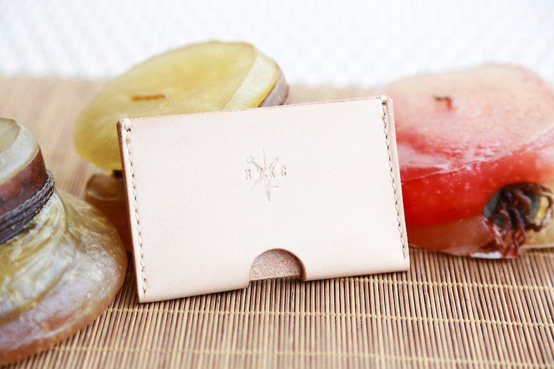 Personalise Leather Card Holder, Hand Stitched Card Holder - Cards & Postcards - Genuine Leather Multicolor