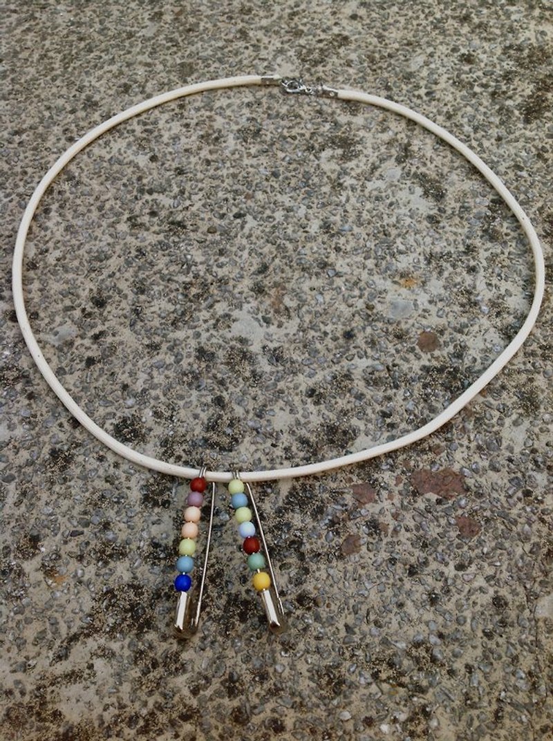 ∞ pin pendant necklace series - Color fruit - สร้อยคอ - โลหะ หลากหลายสี