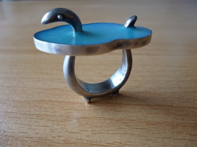 Nessie Ring - General Rings - Other Metals Blue