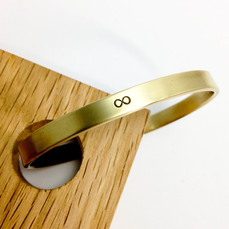 Unlimited flavor :: :: ∞ paragraph Bronze bracelet (6MM) - สร้อยข้อมือ - โลหะ สีทอง