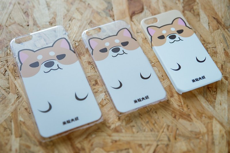 こめおやじ-ビッグヘッド柴犬アワ　iphone 6 / iphone 6+スマホケース - スマホケース - プラスチック ブラウン