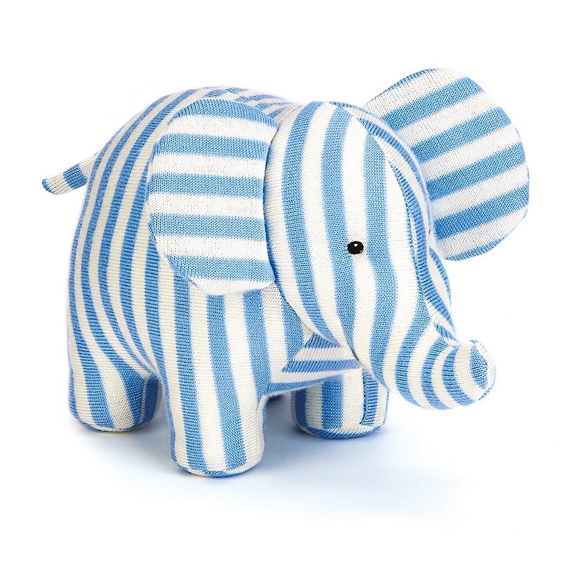 寶寶好朋友 風鈴大象玩偶  Elliott Elly 16cm - 嬰幼兒玩具/毛公仔 - 棉．麻 藍色