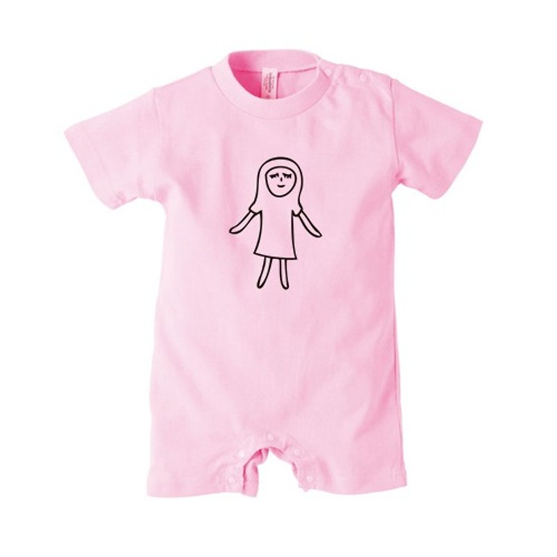 Allie #5 - 嬰兒連身衣/包被/包巾 - 棉．麻 粉紅色