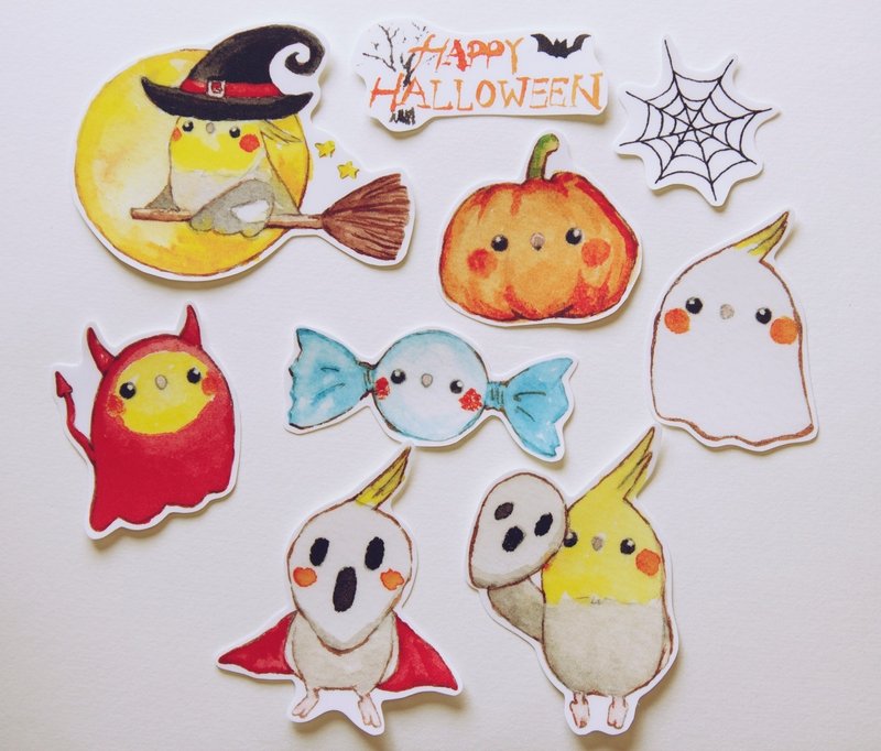 Limited period <Halloween> waterproof stickers set ~ 10/31 | Birdink - Stickers - Paper 