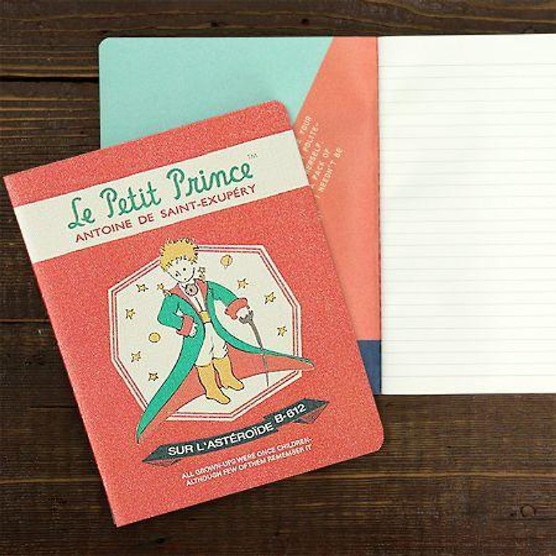 Dessin x 7321 Design-VG Little Prince Striped Notebook S-Cloak, 7321-07219 - สมุดบันทึก/สมุดปฏิทิน - กระดาษ หลากหลายสี